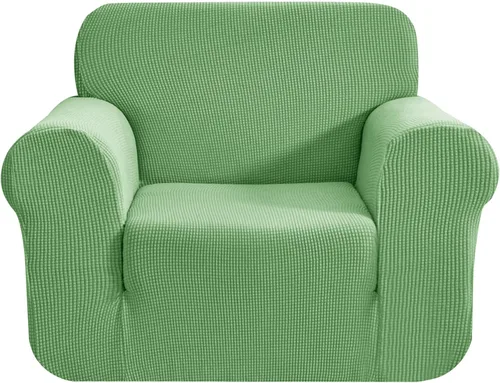Miniatura 27 de CHUN YI - Funda elástica de 1 pieza para sillón grande, funda protectora suave de Jacquard con elastano, detalle de cuadros y parte inferior