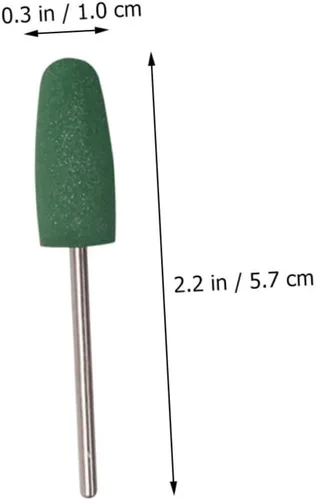 Miniatura 6 de 10 piezas de pulidor de uñas de salón de manicura suministros de arte de uñas brocas de goma brocas de lijado de uñas brocas de manicura brocas
