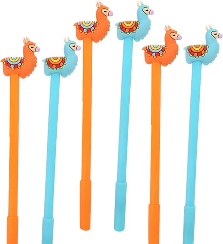 Animal Llama Alpaca Oveja Camel Bolígrafos de Gel Set Moda Lindo Colorido Kawaii Encantador Colorido Bolígrafos de Gel de Oficina Material Escolar