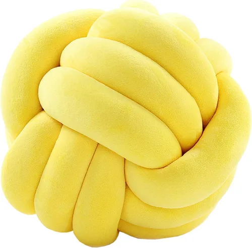 Miniatura 26 de Cyprinus Carpio Almohada de nudo de bola para el hogar (gris oscuro, 10.6 pulgadas), 1 unidad (paquete de 1)