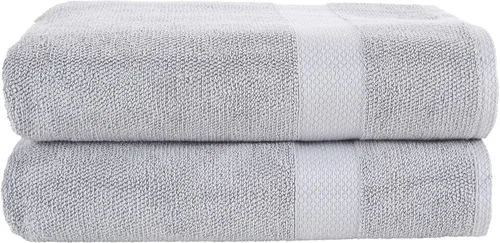 Miniatura 8 de MAURA Juego de toallas de baño de alta calidad, 100 % algodón, de 35 x 70 pulgadas, ultra absorbentes, de secado rápido, suaves, para baño, toallas