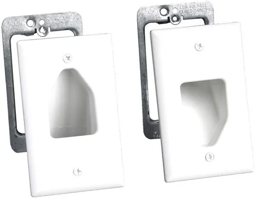 Miniatura 10 de DATA COMM Electronics 50-3332-WH-KIT - Kit organizador de cables de panel plano, placa de pared, oculta los cables de bajo voltaje detrás de TV