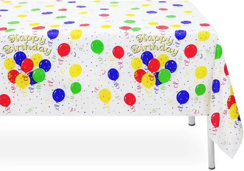 Miniatura 11 de Paquete de 6 manteles de plástico desechables azules y blancos a cuadros, manteles de plástico azules para fiestas, 54 x 108 pulgadas impermeables