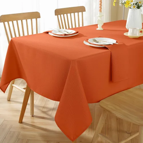 Miniatura 15 de SASTYBALE Juego de 4 servilletas de lino sintético, sin arrugas, lavables, de tela suave, texturizada, para comedor, cena, fiesta, boda, vacaciones