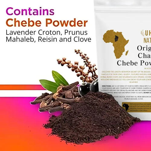 Miniatura 4 de Authentic Chebe Powder from Chad (200 Grams) – 100% Natural African Hair Strengthening; Length Retention Treatment for Breakage – Traditional Herbal