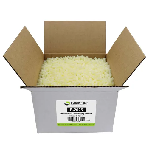 Surebonder B-2025 Pellets termofusibles de uso general para sartenes de pegamento caliente, ideal para flores, coronas y joyas, caja de 25 libras