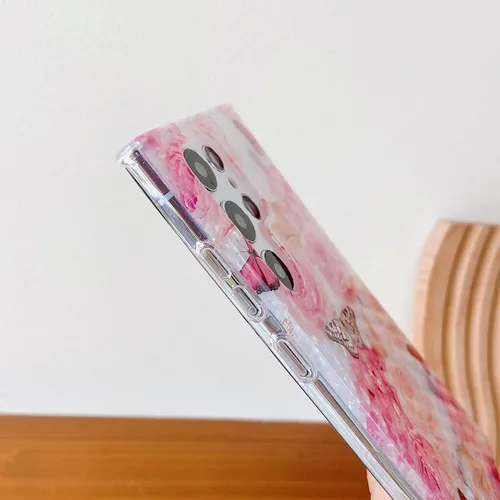 Miniatura 6 de Funda delgada de silicona para Samsung Galaxy S22 Ultra con estampado de leopardo y flores para mujeres y niñas, bonita funda para Samsung Galaxy