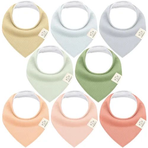 Miniatura 48 de KeaBabies - Juego de 8 baberos tipo bandana para bebés, niñas y niños - Baberos de algodón orgánico para babeo y dentición para recién nacidos