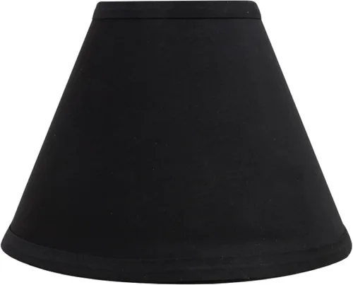 Miniatura 3 de Aspen Creative 58727A tapa dura de transición Empire forma UNO construcción lámpara sombra en negro, 10 cm de arriba x 23 cm de abajo x 16,5 cm