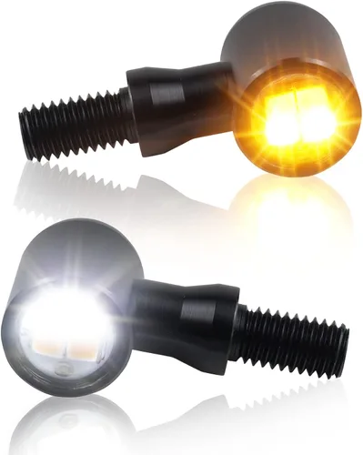 Miniatura 11 de Led Motorcycle Turn Signal Lights Universal Mini Front Blinkers Compatible with Harley Honda Suzuki Triumph Yamaha
