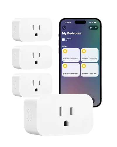 Miniatura 11 de DEWENWILS Matter Smart Plug, funciona con Apple Home, Alexa, Google, SmartThings, toma inteligente con horario y temporizador, fácil configuración
