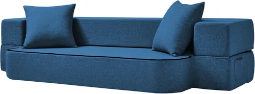 Miniatura 21 de SUYOLS Sofá Cama Plegable con Almohadas - Silla Convertible Sofá de Piso y Colchón para Dormir, Sleeper de Espuma Viscoelástica Plegable para Sala