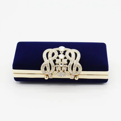 Miniatura 5 de Cartera de mano para mujer, cóctel, boda, fiesta, bolso de mano, Azul