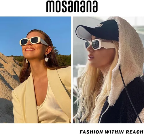 Miniatura 3 de mosanana Gafas de sol rectangulares de moda para mujeres y hombres