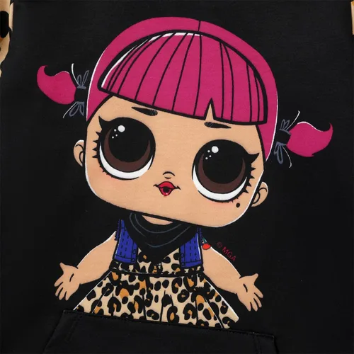 Miniatura 3 de L.O.L. Surprise! Sudaderas con capucha para niñas, jóvenes, niños, leopardo, sudadera con capucha de manga larga, bolsillo