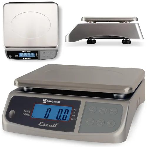 Miniatura 2 de San Jamar Báscula digital de alimentos, funciona con pilas, con capacidad de 66 libras para cocinar, hornear, preparar comidas, seguimiento