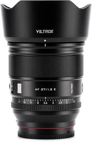 Viltrox 27mm F1.2 Pro E Mount Lente, Lente APS-C de Apertura Amplia de 27mm f/1.2 con Autofoco Compatible con Sony E Mount Mirrorless a7 a6700 a6500