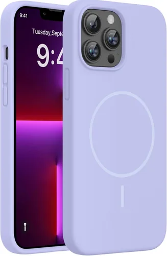 Miniatura 99 de Miracase Funda diseñada para iPhone 13, con protector de pantalla de vidrio templado, forro de microfibra suave antiarañazos, funda de goma