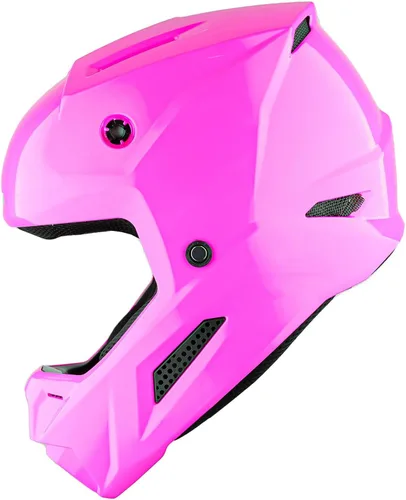 Miniatura 6 de 1Storm - Casco de motocross para jóvenes, ATV, BMX, MX, motocicleta todoterreno, kart, rosa brillante Rosa brillante juvenil