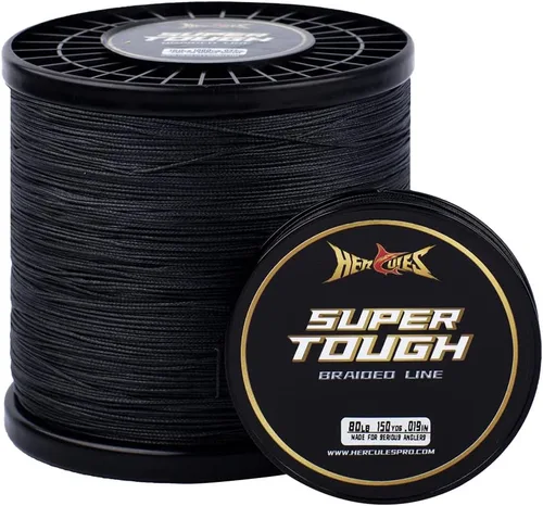 HERCULES Línea de pesca trenzada súper resistente 4 hebras / 8 hebras, líneas trenzadas de 4 libras - 160 libras, 150/300/500/1000 yardas para agua