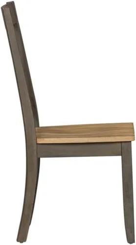 Miniatura 6 de Liberty Furniture Industries Lindsay Farm - Silla lateral con respaldo Splat (RTA), 18 pulgadas de ancho x 22 pulgadas de profundidad x 38 pulgadas