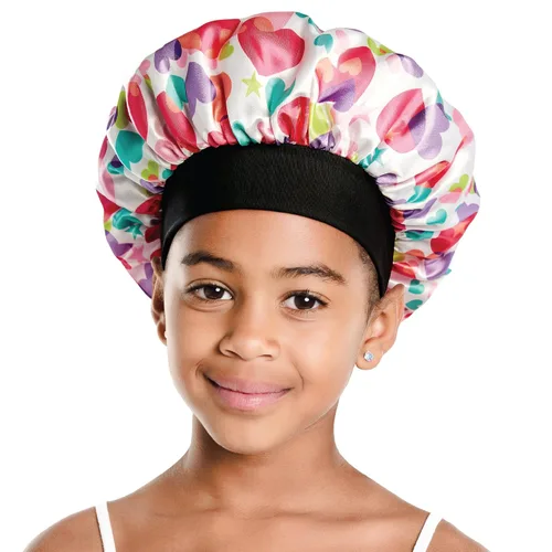 Red by Kiss Gorro de satén reversible para niños y niñas, gorro de dormir de seda para dormir, Multi color