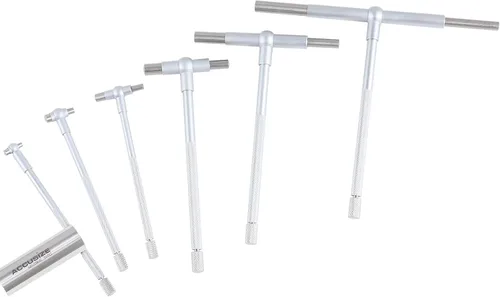 Miniatura 3 de Accusize Industrial Tools Premium 5/16'' - 6", 6ps/Set Juego de medidores telescópicos, acabado en cromo satinado, 3602-5018 Satin Chrome Finish