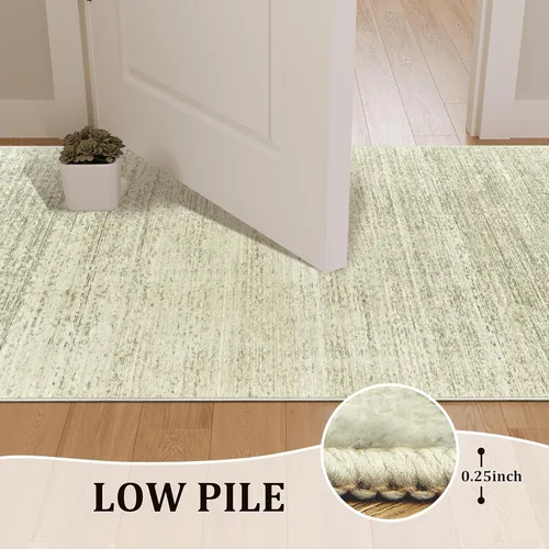 Miniatura 6 de Art&Tuft Alfombra de Pasillo 2x10 - Alfombras de Pasillo Lavables, Alfombra de Pasillo Antideslizante para Pasillo, Textura de Rayas de Pelo Alto