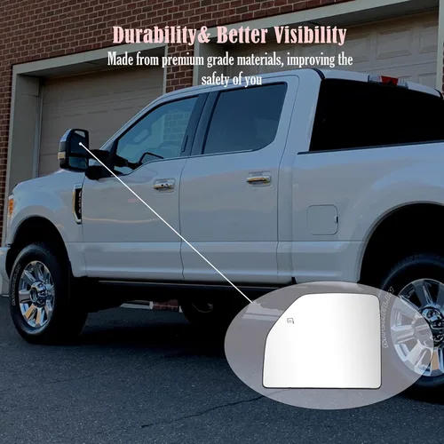 Miniatura 2 de Espejo de remolque del lado izquierdo del conductor, cristal de espejo calefactado con soporte trasero para Ford F150 Truck 2015-2020 Ford F250 F350