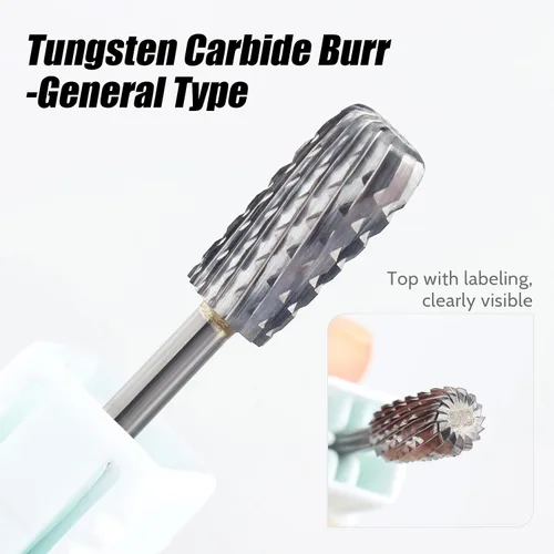Miniatura 3 de QUNZHAO Brocas de polvo para uñas, de acero tungsteno, eliminación rápida, acrílico o gel duro, vástago de 3/32 pulgadas, para manicura, arte
