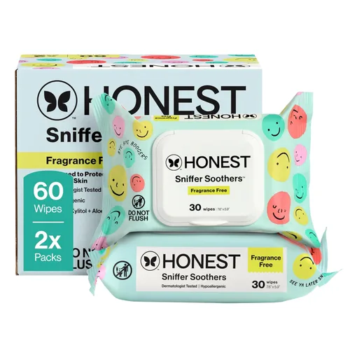 Miniatura 13 de The Honest Company Toallitas eliminadoras de mocos a base de plantas, calmante para la nariz con aloe, hipoalergénicas, piel sensible, verificado