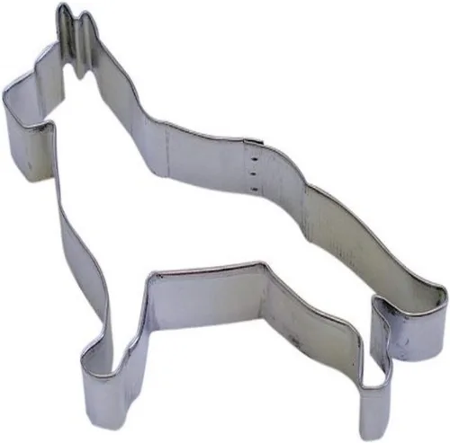 CybrTrayd R&M German Shepherd - Cortador de galletas (5.2 in), color metálico