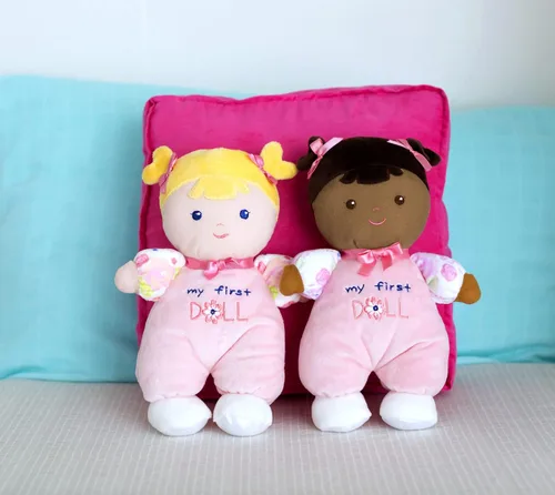 Miniatura 2 de Baby Starters - Muñeca de peluche de 10 pulgadas Snuggle Buddy My First Baby Doll con bordado, rubia Esperanza, rosa