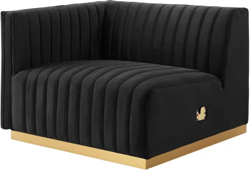 Miniatura 3 de Modway Conjure Seccional, Oro Negro