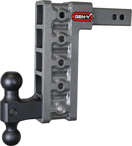 Miniatura 10 de GEN-Y GH-514 MEGA-Duty - Enganche de caída ajustable de 7.5 pulgadas con doble bola GH-051 para receptor de 2 pulgadas, capacidad de remolque