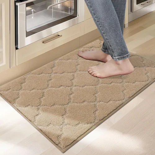 Miniatura 36 de COSY HOMEER Alfombras suaves de cocina [2 piezas] para el frente del fregadero súper absorbentes, tapetes y tapetes de cocina de 20 x 30 pulgadas/20