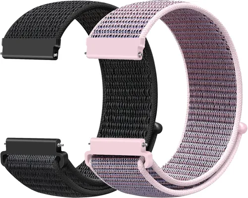 Miniatura 48 de Correas deportivas de nailon de 0.709 in de liberación rápida compatibles con Garmin Venu 4 1.614 in/3S 1.614 in/Venu 2S/Vivoactive 4S/Vivomove