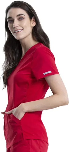 Miniatura 4 de Cherokee Ropa quirúrgica superior para mujer, con cuello en V, WW601