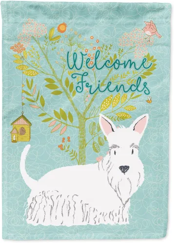 Miniatura 31 de Caroline's Treasures BB7594GF Bandera de jardín de Husky siberiano con texto en inglés "Welcome Friends" - Bandera decorativa para patio exterior