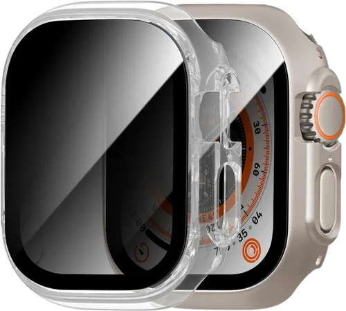 Miniatura 10 de Paquete de 2 fundas protectoras de pantalla para Apple Watch SE 2025 SE Series 6 5 4 SE de 40mm, protector de vidrio Anti-Espía, cubierta rígida
