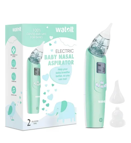 Aspirador nasal para bebé – succión eléctrica de nariz para bebé – lechón automático para bebés – removedor de mucosidad para niños pequeños