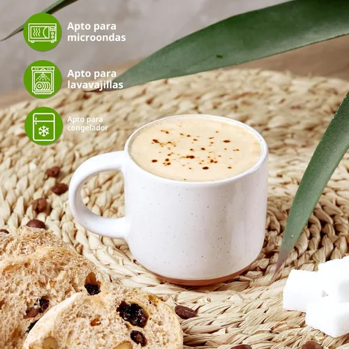Miniatura 5 de Gencywe Morandi - Juego de 6 mini tazas de café expresso de cerámica de color de 5 onzas con asa, tazas de café de porcelana Demitasse, tazas