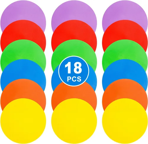 Marcadores de puntos de 9 pulgadas, conos de campo plano, marcadores de agilidad de goma antideslizantes para fútbol, baloncesto, deportes,