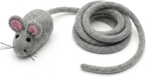 Miniatura 8 de Glaciart One Mini juguete de fieltro para gatos, tamaño de gatito y gato pequeño, juguete de lana natural, juguete interactivo suave y mullido