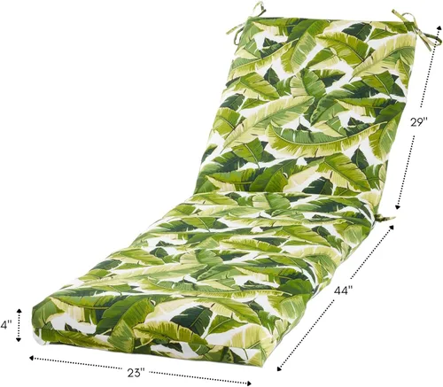Miniatura 6 de Cojín reversible para silla de descanso para exteriores, color blanco tropical
