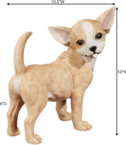 Miniatura 3 de Touch of Class Encantado Chihuahua Perro Adorable Escultura de Mesa Tawny
