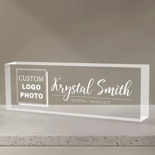 Miniatura 37 de Placa de nombre personalizada para escritorio Placa de nombre de escritorio personalizada Regalos personalizados de agradecimiento para jefe