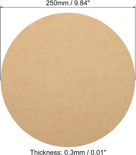 Miniatura 2 de PATIKIL Papel de cartón redondo de 9.8 pulgadas, 20 unidades de círculos de disco en blanco para decoración de fiestas, manualidades, manualidades