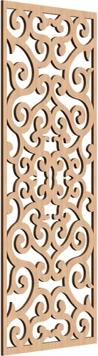 Miniatura 55 de Eveline - Paneles decorativos de pared de madera con calado, 13 3/8 pulgadas de ancho x 34 3/8 pulgadas de alto x 3/8 de alto, roble rojo rojo