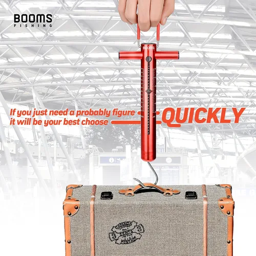 Miniatura 4 de Booms Fishing TS1 Tubo de aluminio Pesca Primavera y gancho Escala 25LB/24.3 lbs